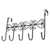 Hangers Wrought Iron Door Hook Punch Free Towel Hat Coat Clothes Bag Kitchen Hooks Hanger Bathroom Wall Hanging Rack