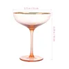 Vinglasögon rosa dekor cocktail glas dricka kopp personlighet party hem mojito vatten martini