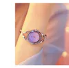 Wristwatches UTHAI Women Watch Chain Water Diamond Sparkling Pink Fantasy Starry Sky Dial Waterproof Ladies Fashion Quartz Bracelet Watches