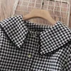 Giubbotti Neonate Per bambini Capispalla Autunno Preppy Plaid Abiti Cappotti per bambini Vestiti Costumi per adolescenti 6 8 10 12 anni