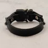 Link Bracelets Black ALYX Buckle Bracelet Men Women 1:1 Quality Cow Leather 1017 9SM Classic Press Metal Button Y2k