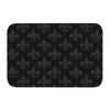 Teppiche Fleur De Lys rutschfeste Fußmatte Schwarz Grau Teppich Bad Schlafzimmer Matte Outdoor Home Decor