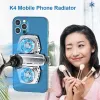 Coolers Mobiltelefon Kylfläkt Radiator Mini Ventilateur Telefon Bärbar mobiltelefon Cooler kylfläns för iPhone Samsung Xiaomi