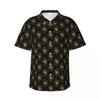 Men's Casual Shirts Cool Shirt Cryptocurrency Coin Trendy Hawaii Men Short Sleeve Beach Street Style Custom Oversize Blouses