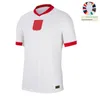 Kids Poland Jerseys de football Lewandowski Home Away 2024 Euro Cup Polska Team National Team Milik Piszczek Piatek Grosicki Krychowiak Zielinski Football Shirt Kit Kit