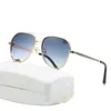Designer-Sonnenbrillen Damen Herren Luxus Klassische Logo-Brille Mode Ovaler Vollrahmen-Sonnenschutzspiegel mit Box
