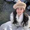 Frauen Pelz 2024 Winter Yi Mengling Gleichen Stil Antike Umweltschutz Stehkragen Kurzen Nachahmung Plüsch Mantel