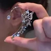 Studörhängen Fashion Crystal Elf Butterfly Ear Cuff utan genomträngande klipp Elegant för kvinnor Utsökta bröllop