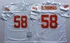 1994 년 35 일 레트로 풋볼 19 Joe Montana Jerseys 58 Derrick Thomas 32 Marcus Allen 16 Len Dawson 스티치 좋은 팀 컬러 스포츠 팬을위한 빨간 백인 빈티지 유니폼 남자