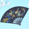 Decorative Figurines Delicate Folding Fan Dancing Fans Wedding Foldable Hand Chinese Holding