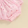 Ensembles de vêtements Né bébé fille fraise imprimé body belle sans manches barboteuse bandeau ensemble mode été barboteuses vêtements