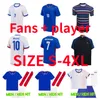 24 25 Benzema Mbappe Griezmann Soccer Jerseys 2024 French Kante Pogba Giroud Matuidi Varane Pavaro Frances Maillot de Football Men Kids Kids Player Version