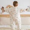 Sac de couchage bébé dinosaure sac de couchage 25Tog hiver chaud enfants jouer costumes dans la chambre vêtements de nuit pour enfants 14 ans 240313