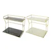 Tea Trays 2 Tier Bathroom Countertop Organizer Bedroom Dresser Display Serving