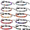 Tornozeleiras Bohemia Mticolor Handmade Tecido para Mulheres Homens Nova Cadeia de Corda Ajustável Pulseiras Moda Praia Tornozeleira Drop Delivery Jóias Dhyhe