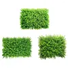 Fleurs décoratives Simulate Plante Plastique Plastic Fake Lawn Green Artificiel Paysage Greading Room Outdoor Garden Decor