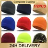 Cycling Caps 1/2PCS Motorcycle Bike Hat Anti-uv Polyester For Outdoor Sports Breathable Fleece Fabric