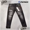 Mens Jeans Denim Trousers Designer Jean Men Black Pants High-End Quality Straight Design Retro Streetwear Casual Sweatpants Designers Otwfh