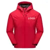 Giacche da uomo MCSORELY 2024 Primavera Logo personalizzato Giacca da uomo Stampa fai da te Cappotto con cerniera Antivento Impermeabile Abbigliamento sportivo unisex all'aperto