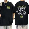 Rapper High-Quality Juice Wrld Hoodie Print Graphic T-Shirt Men's Designer Retro Gothic T-Shirts Men Casual 100% Cott Oversized T Shirt Streetwear 101