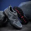 Fitness Shoes Summer Mesh Breathable Hiking For Men Hard-wearing Lace-up Outdoor Sneakers Anti-Slippery