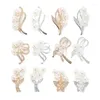 Broches vintage flor ramo pérola strass para mulheres casamento buquê de cristal corsage roupas pinos jóias acessórios