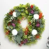 Decoratieve bloemen herfstkransen voor de voordeur buiten Realistische aantrekkelijke kerst Onderhoudsvrije herfsthuiskrans