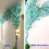 Fleurs décoratives bleu cerisier fleur arbre Faux vignes décor avec 30 Branches 3 vigne pour mariage intérieur extérieur