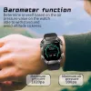 Watches KR80 Smart Watch Waterproof Military Compass Fitness Watch 650mAh Batterikapacitet Men 'smartur för Android iOS -telefon