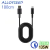 Chargers 135W TYPEC Câble de charge rapide Convertisseur d'adaptateur d'alimentation DC pour ThinkPad x1 Legion Y7000 R7000 R72015IKB 6.75A Charger