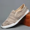 Sapatos Casuais Masculinos Respiráveis Lona Moda Primavera Antiderrapante Personalidade Dos Desenhos Animados Flat Oxford