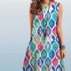 TEMU Casual jurk met ronde hals, waterdruppeltjes en print 279923