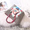 Neue Freizeit Mini Einkaufstasche Frauen Ananas Tianma Bauernhof Katze Hund Kopf Kinder Cartoon Handtasche Einkaufstasche