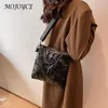 Akşam çantaları moda alışveriş çantası kapitone pamuklu yastıklı omuz çantaları düz renkli crossbody çanta fermuarı seyahat bayan çanta