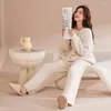 Havlu Kadınlar Kış Sıcak ve Kalınlaştırılmış Loungewear Pijama Coral Velvet Sıradan Sonbahar Tatlı Takım Dışında Giyilebilir