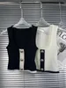 Arbeitskleider 2024SS Sommer Luxus Casual Frauen Gestrickte Camis Weste mit Chic Rock Anzüge Sets Für Weibliche 2 Farbe GDNZ 2,19