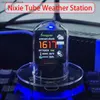 جدول الجدول المكتبي Nixie Tube Clock Smart WiFi Glow DIY Tube Clock Cloberpunk نمط سطح المكتب الرقمي على مدار الساعة ، يمكن أن يغير العرض التلقائي Update24327
