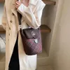 Designer Luxe mode Cross Body tassen Koreaanse versie veelzijdige herfst- en winter bucket bag Instagram modieuze en eenvoudige wollen crossbody met enkele schouder wo