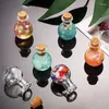 Butelki do przechowywania małe szkło z drewnianymi czapkami życzeniem butelki na wesele przezroczyste korkowe stoper maleńkie dekoracja słoików