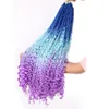 Synthetic Hair Extensions Goddess Cloghet Braids 22Quot Bohemian Box Braiding Grey Blue Pink Messy 12 Strandspc1653175 Drop Delivery P Dhtvv