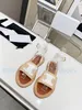 Sandaler tofflor Designer Sandaler äkta läderbilder Flip Flop Sandaler Summer Lazy Large Beach Casual Sliders Luxurys New Fashion 35-41