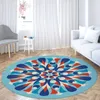 Carpets Flower Type Circular Carpet Home Bedroom Living Room Bathroom Entrance Floor Decoration Anti Slip Washable