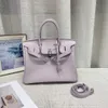 Sac Birkkns original 2024 Couche supérieure Sac en cuir véritable Togo pour femme avec boucle en argent grande capacité sac à main à bandoulière unique QTDD