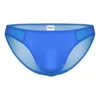 Onderbroek Heren Mesh Slips Sexy U Bolle Zakje Ondergoed Gay Jockstrap Bikini Mannelijke Slipje