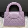 12A All-New Mirror Quality Designer Mini Sac à provisions Femmes veaux de veau pour femmes Sac matelassé Luxurys Gandage Sac à main Purple Purse Crossbody Sac à borne avec boîte