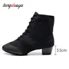 Dance Shoes Salsa Women Latin High Top Jazz Dancing Boots Heels 3.5cm Outdoor Adult Woman Ballroom Sneakers