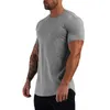 Été Cott Sports T-shirts Hommes Slim Fit Gym Fitn Homme T-shirt Casual Running Bodybuilding Homme Jogging Vêtements d'entraînement O6px #