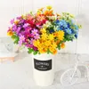 Decorative Flowers Autumn Beautiful Artificial Silk Daisy DIY Home Garden Party Wedding Decoration Craft Fall Christmas Fake Plants