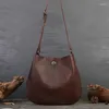 Cordon en cuir véritable femmes moraillon magnétique grands sacs à main dames mode sacs à main concepteur solide fourre-tout décontracté