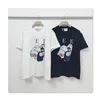 Modedesigner-Männer-T-Shirt, Sommer-Herren-T-Shirt, hochwertige Baumwolle, Anime-Cartoon-Charakter-Druck, Flammenmuster, weiße T-Shirts, luxuriöse, lockere Damen-Freizeit-T-Shirts